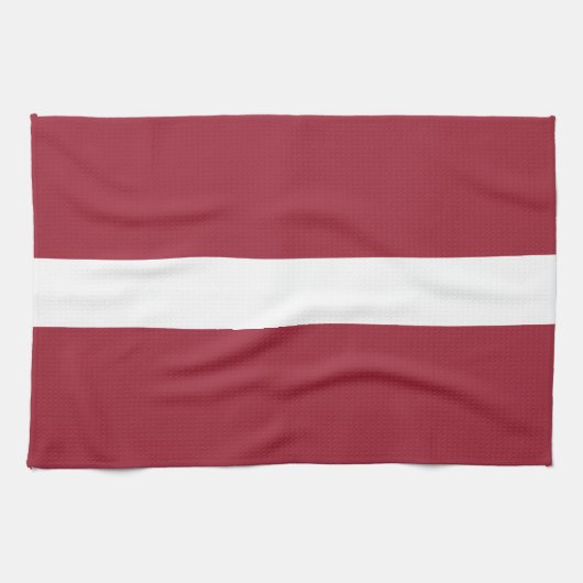 Linge De Cuisine Drapeau de la Lettonie (Horizontal)