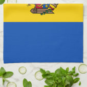Linge De Cuisine Drapeau de la Moldavie (Plié)