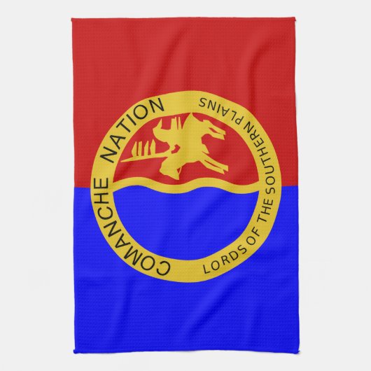 Linge De Cuisine Drapeau de la nation Comaanche (Vertical)