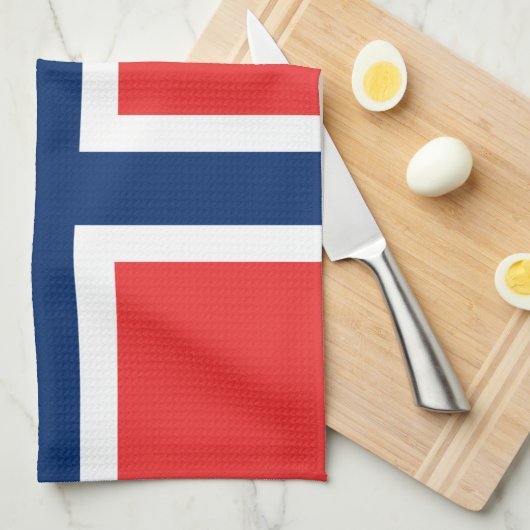 Linge De Cuisine Drapeau de la Norvège (Quart Plié)