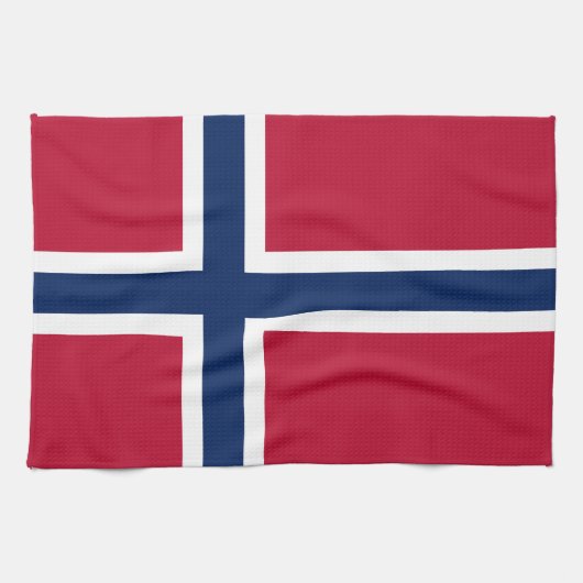 Linge De Cuisine Drapeau de la Norvège (Horizontal)