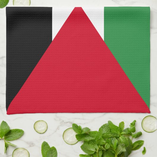 Linge De Cuisine Drapeau de la Palestine (Plié)