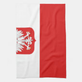 Linge De Cuisine drapeau de la pologne (Vertical)