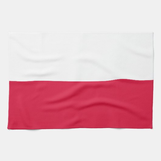 Linge De Cuisine Drapeau de la Pologne (Horizontal)