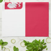 Linge De Cuisine Drapeau de la Pologne (Plié)