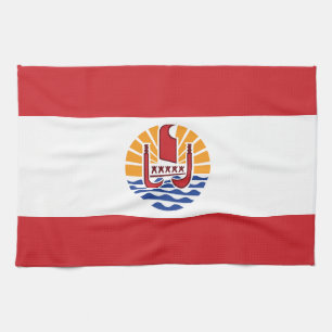 Linge De Cuisine Drapeau de la Polynésie française