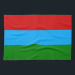 Linge De Cuisine Drapeau de la République de Carélie<br><div class="desc">Drapeau patriotique de la République de Carélie</div>
