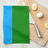 Linge De Cuisine Drapeau de la République de Karelia (Quart Plié)