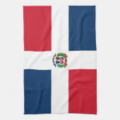 Linge De Cuisine Drapeau de la République Dominicaine (Vertical)