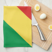 Linge De Cuisine Drapeau de la République du Congo (Quart Plié)
