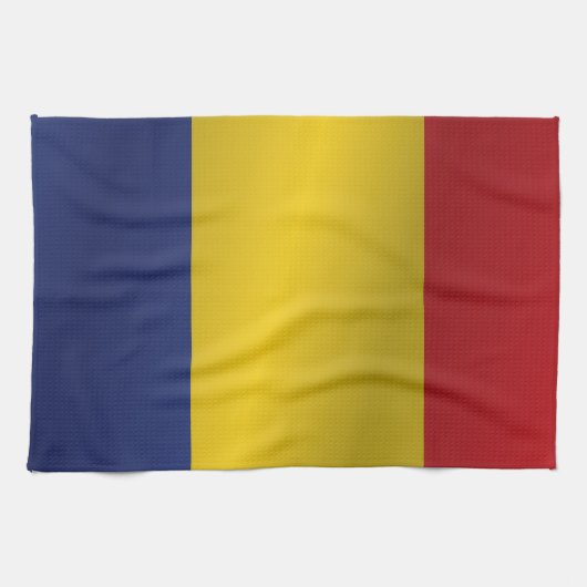 Linge De Cuisine Drapeau de la Roumanie (Horizontal)