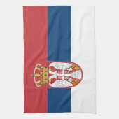 Linge De Cuisine Drapeau de la Serbie (Vertical)