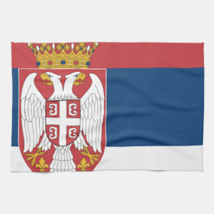 Linge De Cuisine Drapeau de la Serbie