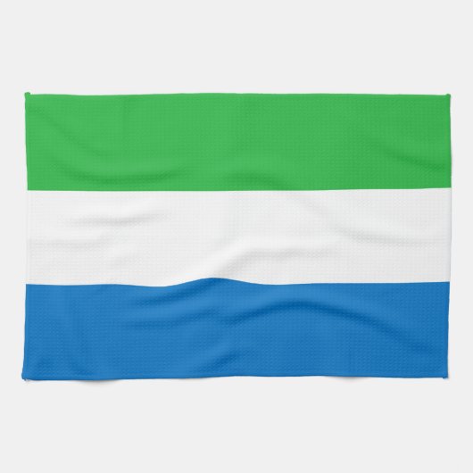 Linge De Cuisine Drapeau de la Sierra Leone (Horizontal)