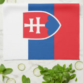 Linge De Cuisine Drapeau de la Slovaquie (Plié)