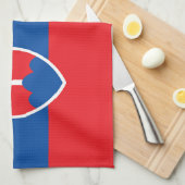 Linge De Cuisine Drapeau de la Slovaquie (Quart Plié)