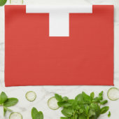 Linge De Cuisine Drapeau de la Suisse (Plié)