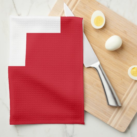 Linge De Cuisine Drapeau de la Suisse (Quart Plié)