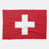 Linge De Cuisine Drapeau de la Suisse (Horizontal)