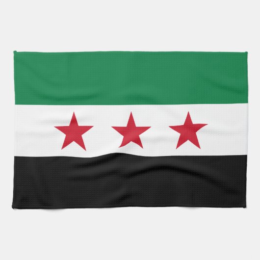 Linge De Cuisine Drapeau de la Syrie (Horizontal)