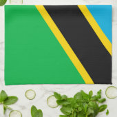 Linge De Cuisine Drapeau de la Tanzanie (Plié)