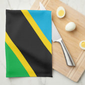 Linge De Cuisine Drapeau de la Tanzanie (Quart Plié)
