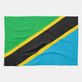 Linge De Cuisine Drapeau de la Tanzanie (Horizontal)
