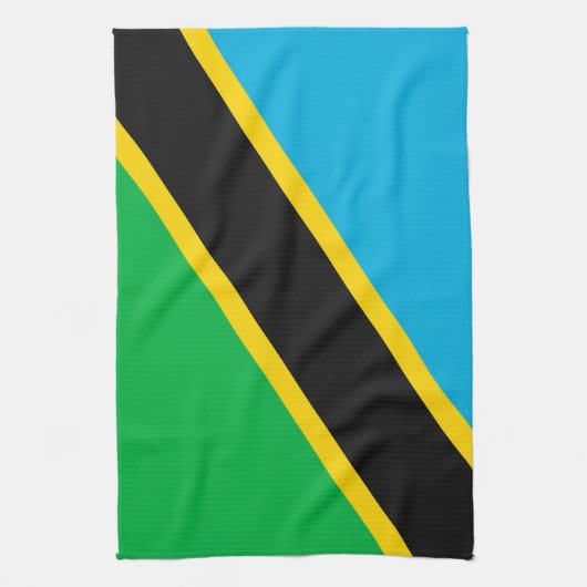 Linge De Cuisine Drapeau de la Tanzanie (Vertical)