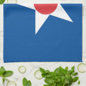 Linge De Cuisine Drapeau de la ville d'Asahikawa préfecture de Hokk (Plié)