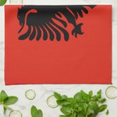 Linge De Cuisine Drapeau de l'Albanie (Plié)