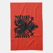 Linge De Cuisine Drapeau de l'Albanie (Vertical)