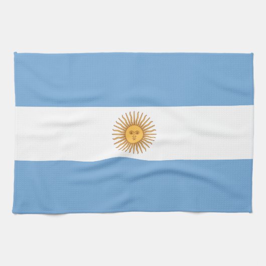 Linge De Cuisine Drapeau de l'Argentine (Horizontal)