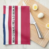 Linge De Cuisine Drapeau de l'atoll de Bikini Patriotique (Quart Plié)