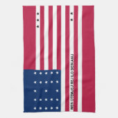 Linge De Cuisine Drapeau de l'atoll de Bikini Patriotique (Vertical)