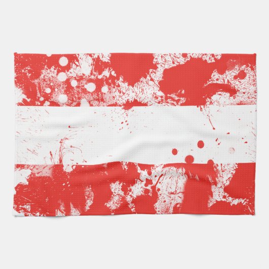 Linge De Cuisine Drapeau de l'Autriche (Horizontal)