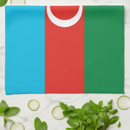 Linge De Cuisine Drapeau de l'Azerbaïdjan (Plié)
