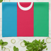 Linge De Cuisine Drapeau de l'Azerbaïdjan patriotique (Plié)