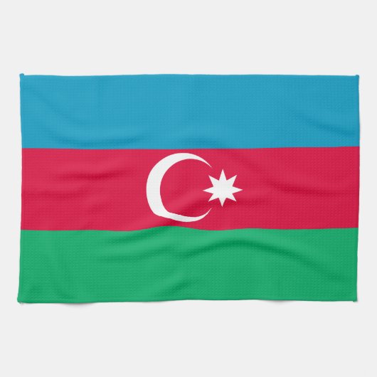 Linge De Cuisine Drapeau de l'Azerbaïdjan patriotique (Horizontal)