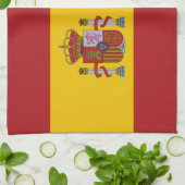 Linge De Cuisine Drapeau de l'Espagne (Plié)