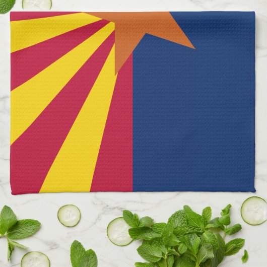 Linge De Cuisine Drapeau de l'État d'Arizona (Plié)