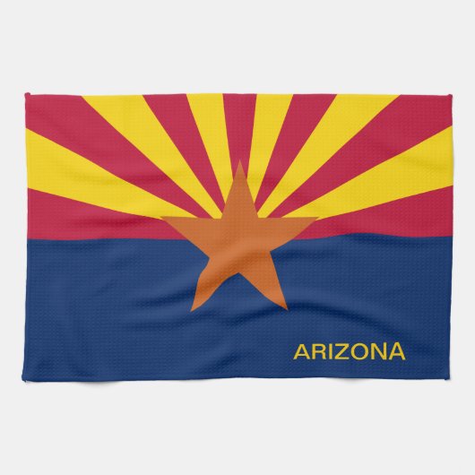 Linge De Cuisine Drapeau de l'État d'Arizona (Horizontal)