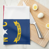 Linge De Cuisine Drapeau de l'État de Caroline du Nord (Quart Plié)