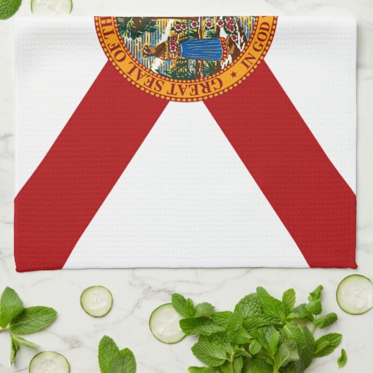 Linge De Cuisine Drapeau de l'État de Floride (Plié)