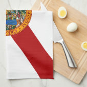 Linge De Cuisine Drapeau de l'État de Floride (Quart Plié)