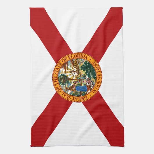 Linge De Cuisine Drapeau de l'État de Floride (Vertical)