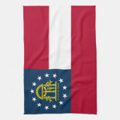 Linge De Cuisine Drapeau de l'État de Géorgie (Vertical)