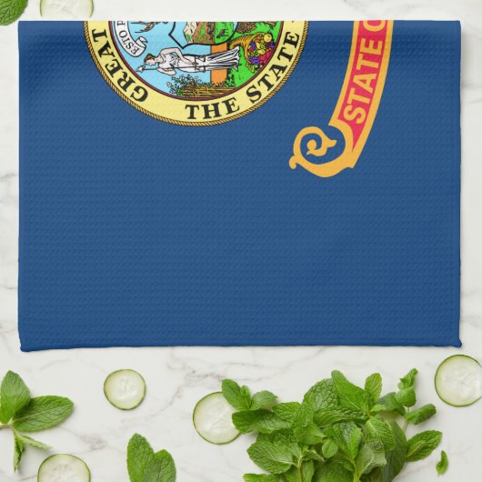 Linge De Cuisine Drapeau de l'État de l'Idaho (Plié)