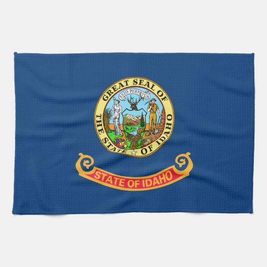 Linge De Cuisine Drapeau de l'État de l'Idaho (Horizontal)