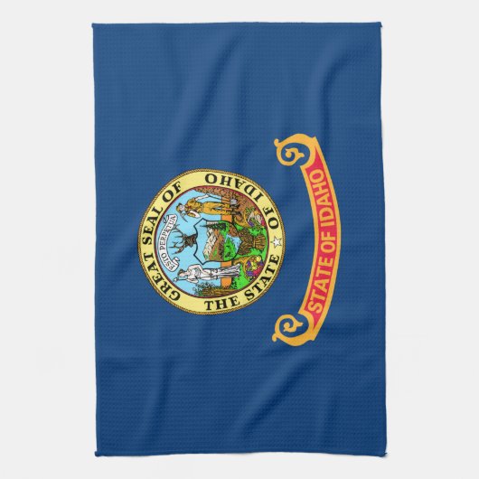 Linge De Cuisine Drapeau de l'État de l'Idaho (Vertical)