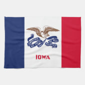 Linge De Cuisine Drapeau de l'État de l'Iowa (Horizontal)